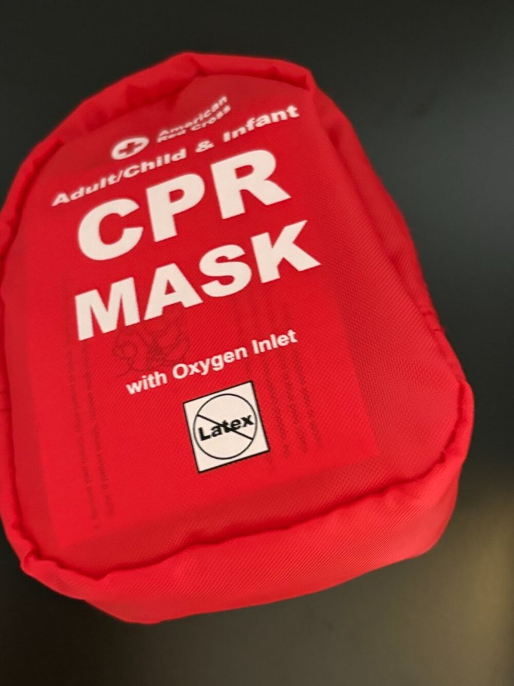 American Red Cross Adult/Child & Infant CPR Mask Kit with Oxygen Inlet
